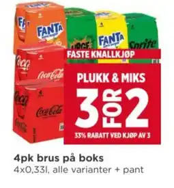 Meny 4pk brus på boks tilbud