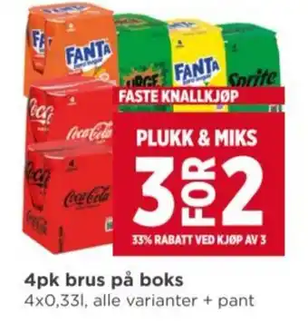 Meny 4pk brus på boks tilbud