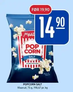 Rema 1000 POPCORN SALT tilbud