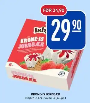 Rema 1000 KRONE-IS JORDBÆR tilbud