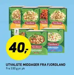 Bunnpris UTVALGTE MIDDAGER FRA FJORDLAND tilbud