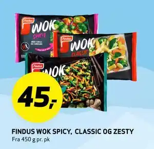 Bunnpris FINDUS WOK SPICY, CLASSIC OG ZESTY tilbud