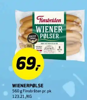 Bunnpris WIENERPØLSE tilbud