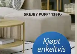 JYSK SKEJBY PUFF tilbud