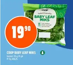 Coop Obs COOP BABY LEAF MIKS tilbud