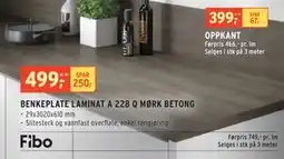 Montér BENKEPLATE LAMINAT A 228 Q MØRK BETONG tilbud