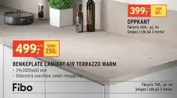 Montér BENKEPLATE LAMINAT 619 TERRAZZO WARM tilbud