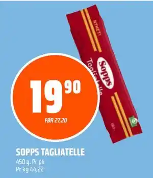 Coop Obs SOPPS TAGLIATELLE tilbud