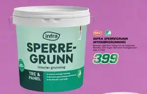 Coop Byggmix INFRA SPERREGRUNN INTERIØR GRUNNING tilbud