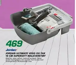 Coop Byggmix JORDAN ULTIMATE VEGG OG TAK 18 CM SUPERSETT MALEVERKTØY tilbud