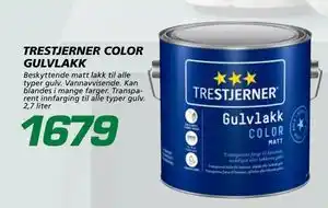 Coop Byggmix TRESTJERNER COLOR GULVLAKK tilbud