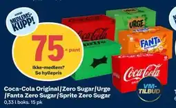 Coop Obs Coca-Cola Original/Zero Sugar/Urge /Fanta Zero Sugar/Sprite Zero Sugar tilbud