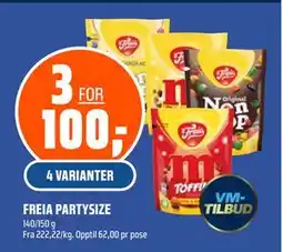 Coop Obs VARIANTER FREIA PARTYSIZE tilbud