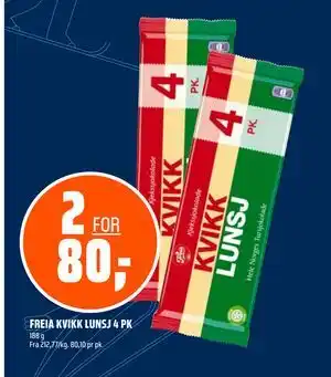 Coop Obs FREIA KVIKK LUNSJ 4 PK tilbud