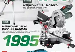 Coop Byggmix METABO KGS 216 M KAPP- OG GJÆRSAG tilbud