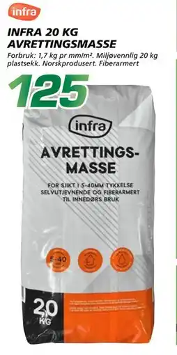 Coop Byggmix INFRA 20 KG AVRETTINGS tilbud