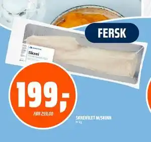 Coop Obs SKREIFILET M/SKINN tilbud