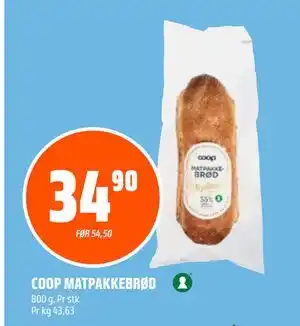 Coop Obs COOP MATPAKKEBRØD tilbud