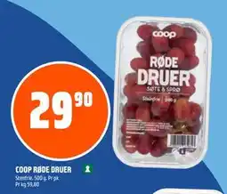 Coop Obs COOP RØDE DRUER tilbud