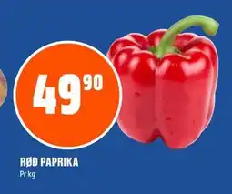 Coop Obs RØD PAPRIKA tilbud