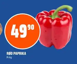 Coop Obs RØD PAPRIKA tilbud