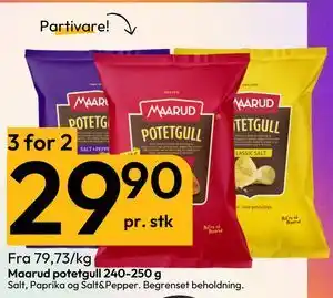 Gigaboks Maarud potetgull 240-250 g tilbud