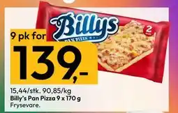 Gigaboks Billy’s Pan Pizza 9 x 170 g tilbud