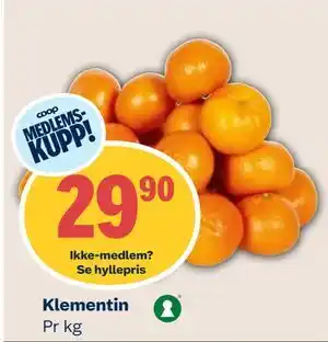 Coop Mega Klementin tilbud