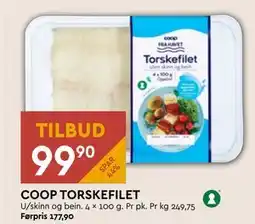 Coop Mega COOP TORSKEFILET tilbud