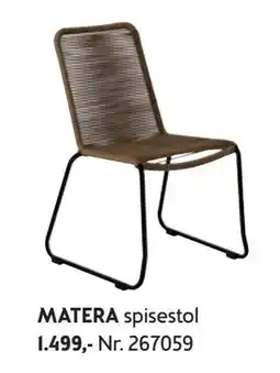 Bohus MATERA spisestol tilbud