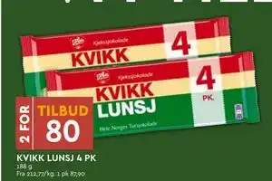 Coop Mega KVIKK LUNSJ 4 PK tilbud