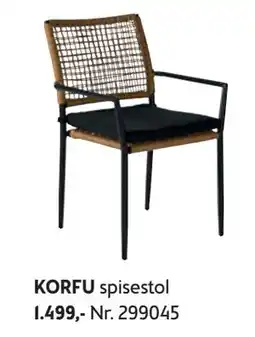 Bohus KORFU spisestol tilbud