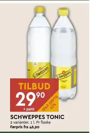 Coop Mega SCHWEPPES TONIC tilbud