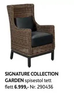 Bohus SIGNATURE COLLECTION GARDEN spisestol tett flett 6.999 tilbud