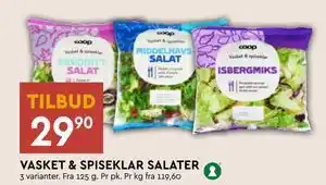 Coop Mega VASKET & SPISEKLAR SALATER tilbud