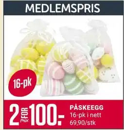 Europris PÅSKEEGG tilbud