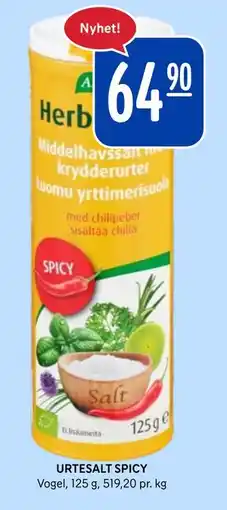 Rema 1000 URTESALT SPICY tilbud