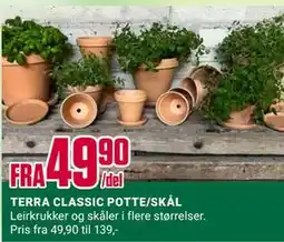 Europris TERRA CLASSIC POTTE/SKÅL tilbud