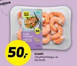 Bunnpris SCAMPI tilbud