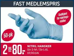 Europris NITRIL HANSKER tilbud
