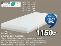 JYSK HULDA PF100 SKUMMADRASS tilbud