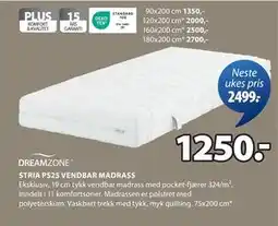 JYSK STRIA PS25 VENDBAR MADRASS tilbud