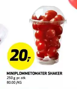 Bunnpris MINIPLOMMETOMATER SHAKER tilbud