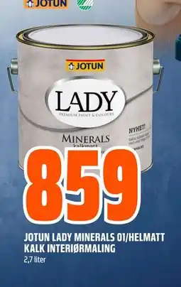 Obs Bygg JOTUN LADY MINERALS 01/HELMATT KALK INTERIØRMALING tilbud