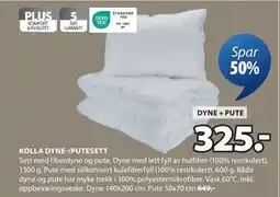 JYSK KOLLA DYNE-/PUTESETT tilbud