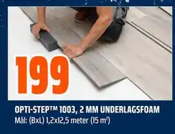 Obs Bygg OPTI-STEP 1003, 2 MM UNDERLAGSFOAM tilbud