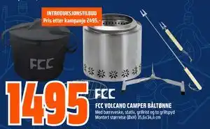 Obs Bygg FCC VOLCANO CAMPER BÅLTØNNE tilbud