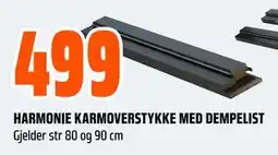 Obs Bygg HARMONIE KARMOVERSTYKKE MED DEMPELIST tilbud