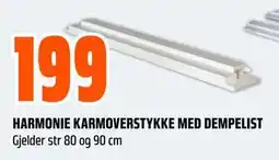 Obs Bygg HARMONIE KARMOVERSTYKKE MED DEMPELIST tilbud