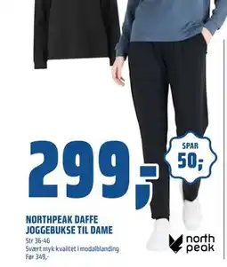 Coop Obs NORTHPEAK DAFFE JOGGEBUKSE TIL DAME tilbud